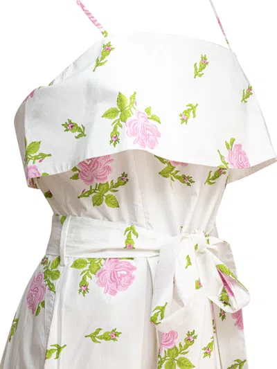 Tallulah Sleeveless Midi Dress In White