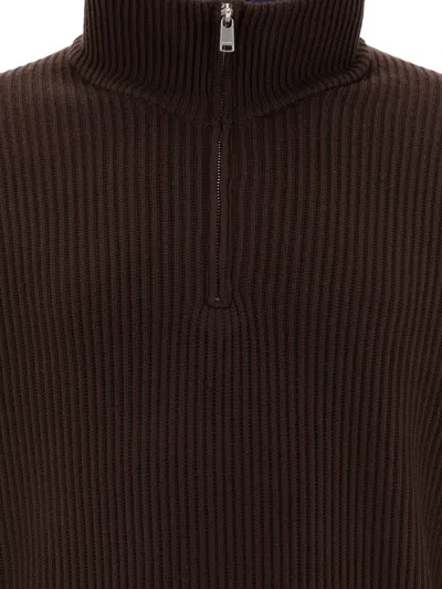 Nonnative Knit Zip-up Sweater With Ribbed Details
