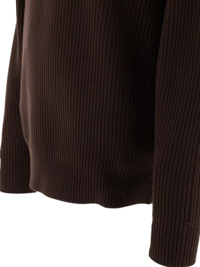 Nonnative Knit Zip-up Sweater With Ribbed Details