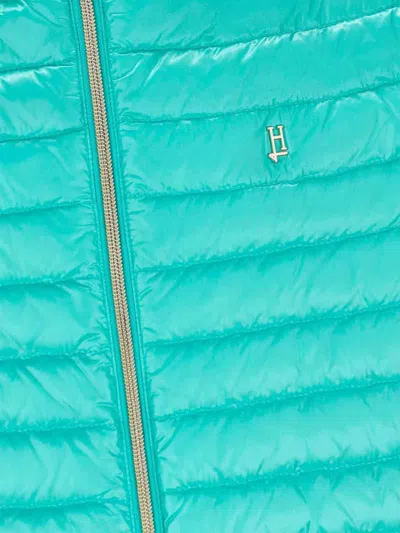 Herno Logo-appliqué Padded Jacket In Green
