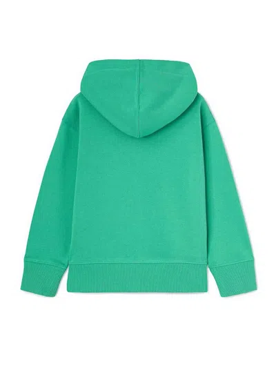 Palm Angels Bear Graphic-print Hoodie In Green