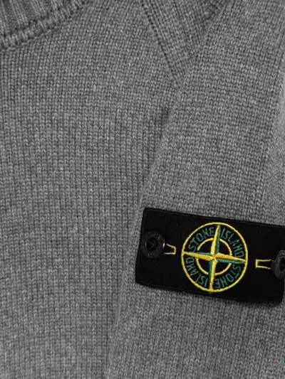 Stone Island Turtleneck Sweater In Gray