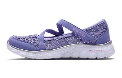Skechers (gs)  Flex 2.0 'lavender Pink' In Blue