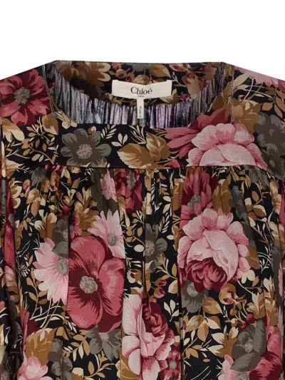 Chloé Vestido Midi - Multicolor