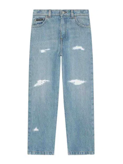 Dolce & Gabbana Jr Pantalón Casual - Lavado Claro