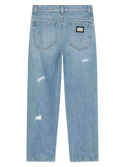 Dolce & Gabbana Jr Pantalón Casual - Lavado Claro