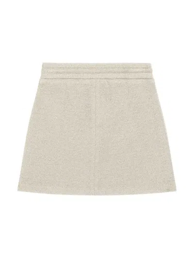 Dolce & Gabbana Jr Falda Semilarga - Dorado In White