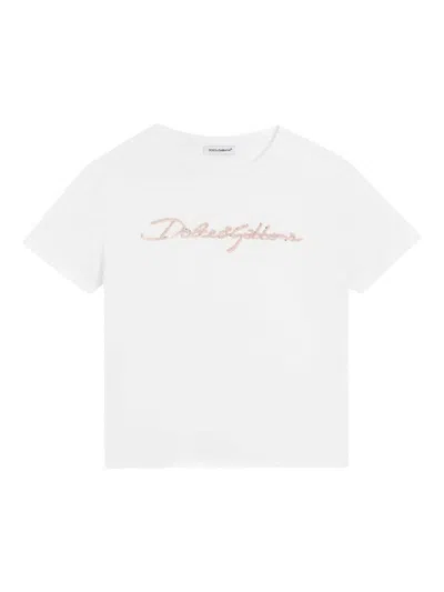 Dolce & Gabbana Jr Camiseta - Blanco In White