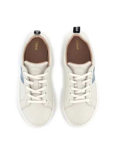 Chloé Logo-print Sneakers In White