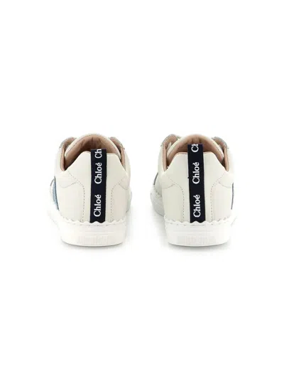 Chloé Logo-print Sneakers In White