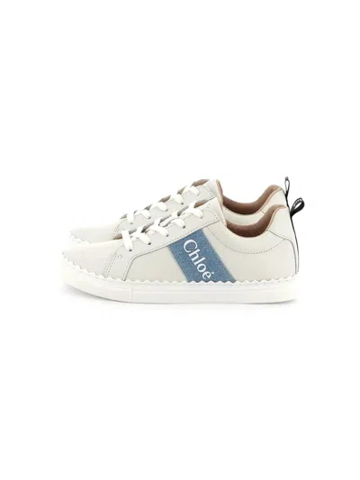 Chloé Logo-print Sneakers In White