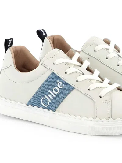 Chloé Logo-print Sneakers In White