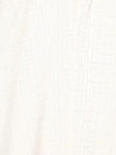 Balmain Vestido Midi - Blanco In White