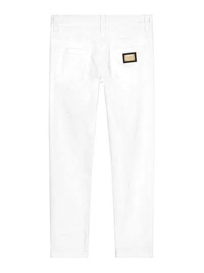 Dolce & Gabbana Jr Pantalón Casual - Blanco In White
