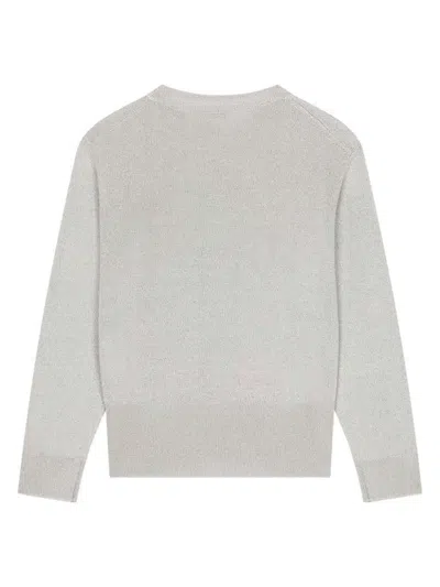 Dolce & Gabbana Jr Suéter Cuello Redondo - Blanco In Gray