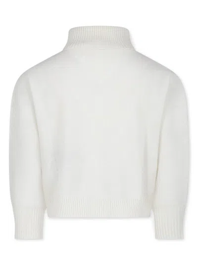 Balmain Suéter Con Escote Barco - Blanco In White