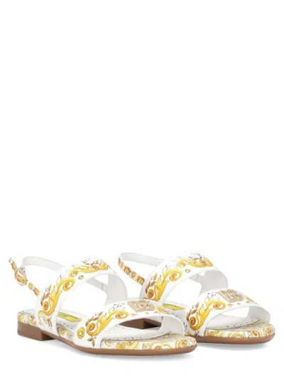 Dolce & Gabbana Jr Sandalias - Amarillo