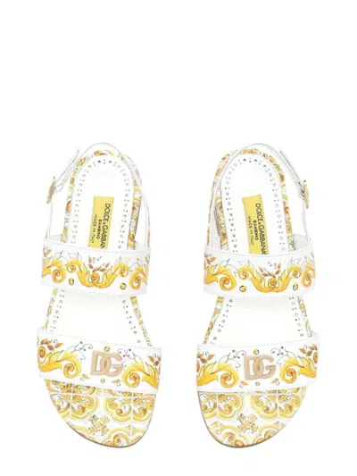 Dolce & Gabbana Jr Sandalias - Amarillo