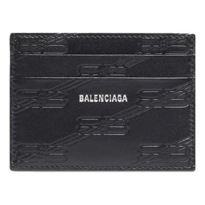Balenciaga Embossed Monogram Card Case Box 'black'