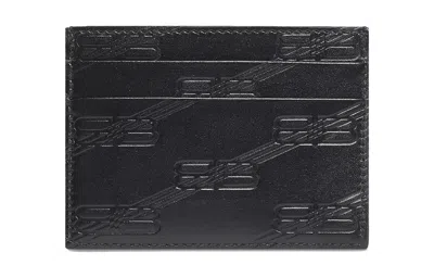 Balenciaga Embossed Monogram Card Case Box 'black'