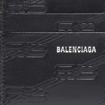 Balenciaga Embossed Monogram Card Case Box 'black'