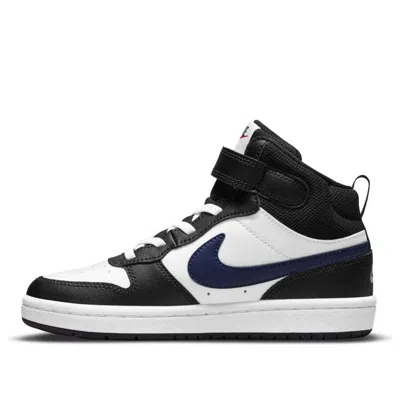 Nike (ps)  Court Borough 2 Mid-top Sneakers Black/white/red