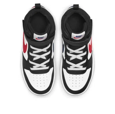 Nike (ps)  Court Borough 2 Mid-top Sneakers Black/white/red
