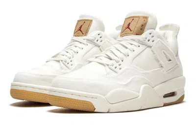 Air Jordan (gs)  4 Retro X Levi's 'white Denim'
