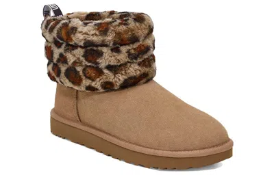 Ugg (wmns)  Fluff Mini Quilted Leopard Fleece Lined 'leopard Print'