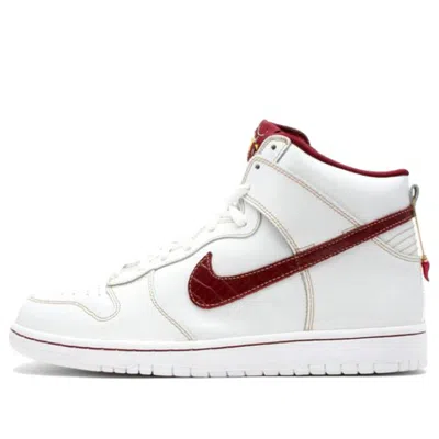 Nike Sb Dunk High Premium 'mafia Pack' In White
