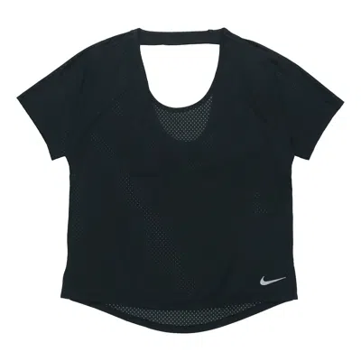 Nike (wmns)  Breathe Miler Running Short Sleeve Sports Bra Professional Black