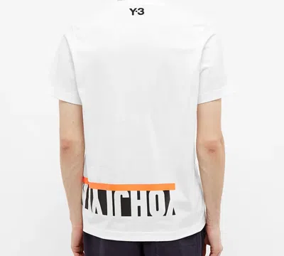 Adidas Originals Y-3 Unisex Multi Block Graphic Tee Printing Short Sleeve White In White