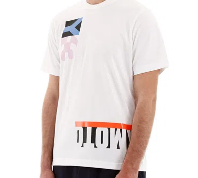 Adidas Originals Y-3 Unisex Multi Block Graphic Tee Printing Short Sleeve White In White