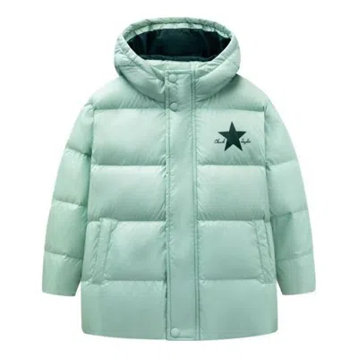 Converse (gs)  Logo Printed Down Jacket 'green Black'