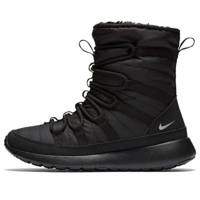 Nike (gs)  Roshe One Hi 'black Metallic Silver'