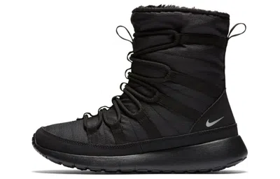 Nike (gs)  Roshe One Hi 'black Metallic Silver'