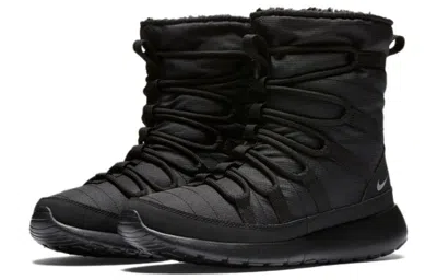 Nike (gs)  Roshe One Hi 'black Metallic Silver'