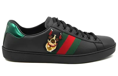 Gucci Ace 'year Of The Dog Black'