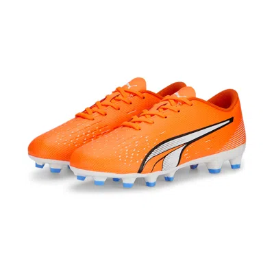 Puma (gs)  Ultra Play Fg Ag 'ultra Orange  White Blue Glimmer'