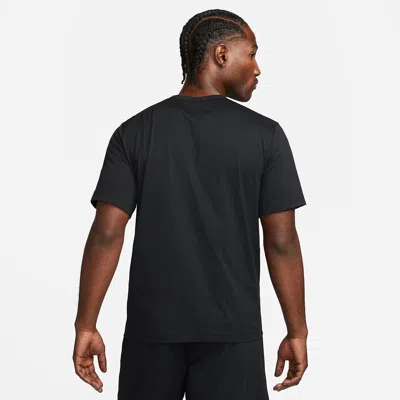 Nike Men's Flex Rep Dri-fit Short-sleeve Fitness Top In Black
