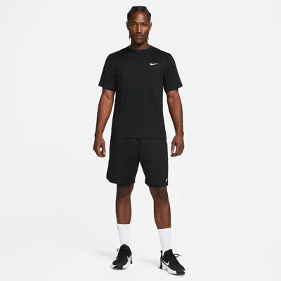 Nike Men's Flex Rep Dri-fit Short-sleeve Fitness Top In Black