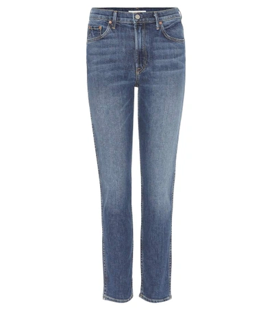 Shop Grlfrnd Naomi High-rise Cropped Straight Jeans In Americae Pie