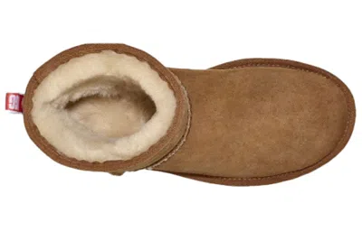 Ugg (wmns)  Classic Mini Ii Graphic Logo Fleece Lined Brown
