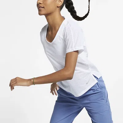 Nike (wmns)  Breathe Miler Running Short Sleeve White