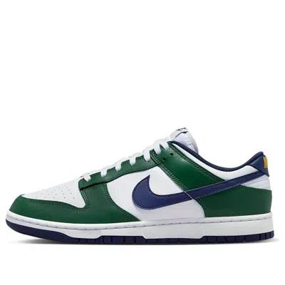 Nike Dunk Low 'fir Midnight Navy' In Green