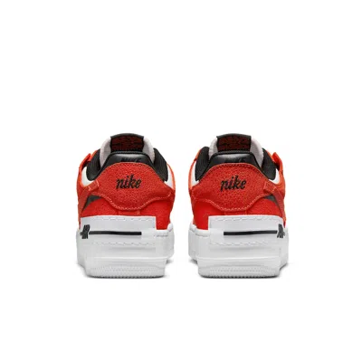 Nike (wmns)  Air Force 1 Shadow 'cracked Leather - Rush Orange' In Red