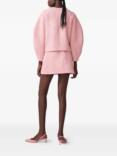 Carolina Herrera Tweed Jacket In Pink