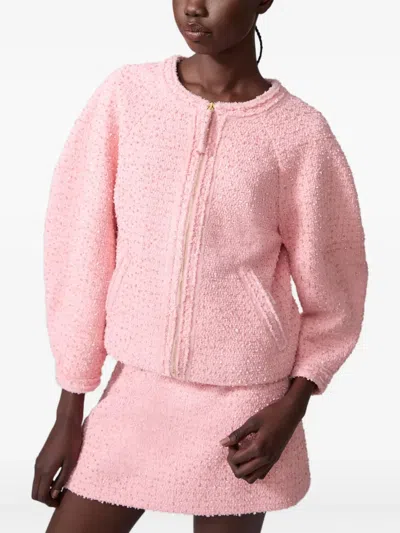 Carolina Herrera Tweed Jacket In Pink