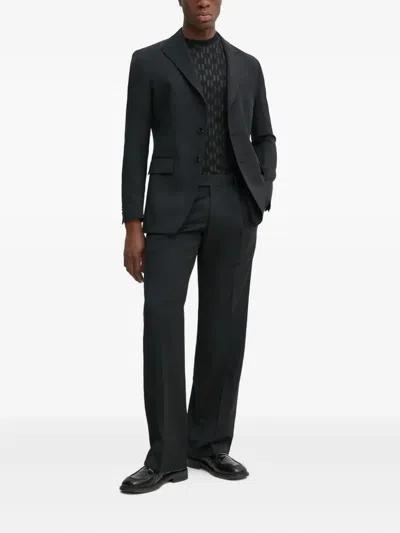 Karl Lagerfeld Notch-lapel Suit In Black
