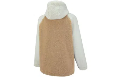 Puma Art Of Sherpa Zip Jacket 'white' In Multi